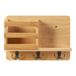 Nástěnná police Giske 33x8x22 cm bambus [en.casa]