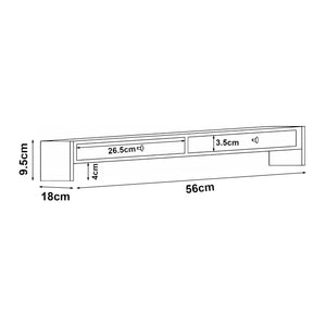 Stojan na monitor Hallstahammar 56x18x9,5 cm bambus [en.casa]