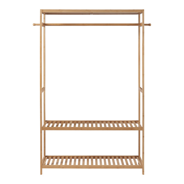 Věšák na oděvy Herøy 165x100x35cm Bambus [en.casa]