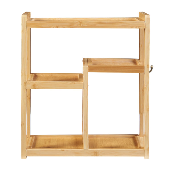 Koupelnová police Höör 42x37x17 cm bambus [en.casa]
