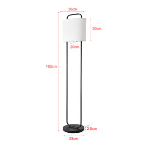 Stojací lampa Meløy Černá/Bílá [lux.pro]