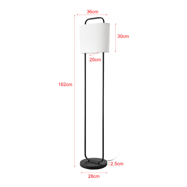 Stojací lampa Meløy Černá/Bílá [lux.pro]