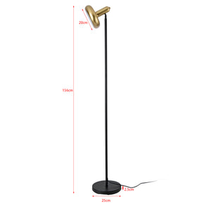 Stojací lampa Namsos kov černá/zlatá barva [lux.pro]