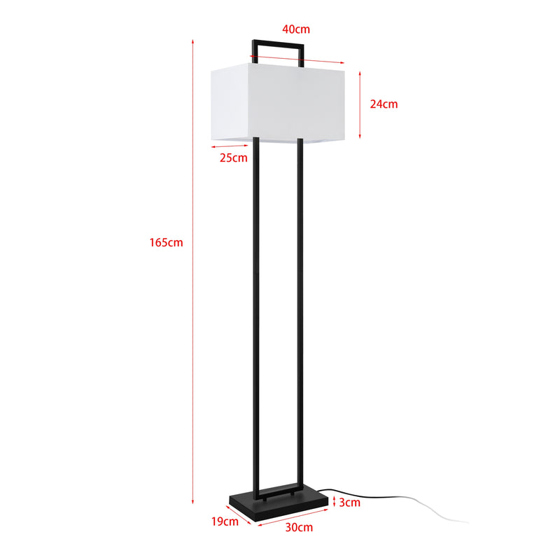 Měřítkový nákres Stojací lampa Sigdal Černá / Bílá [lux.pro]