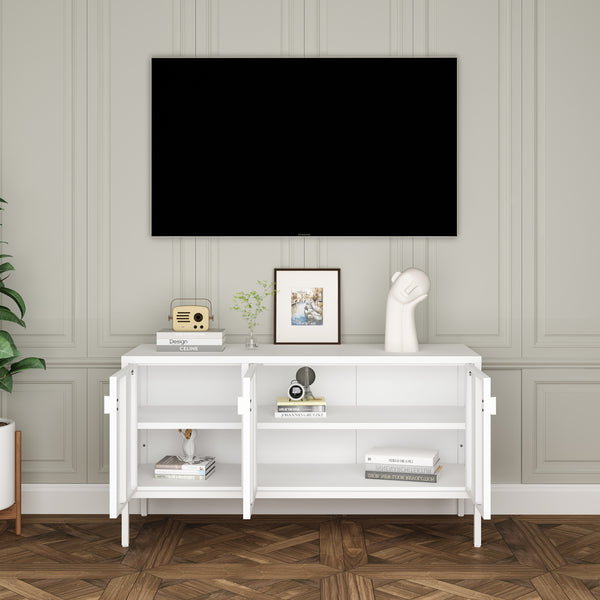 Televizní skříň Castelli 114 x 40 x 60 cm ocel [en.casa]