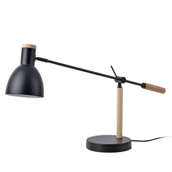 Stolní lampa Watford černá / barva dřeva [lux.pro]