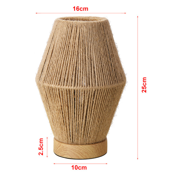 Stolní lampa Arundel 1xE27 dřevěný vzhled/přírodní [lux.pro]