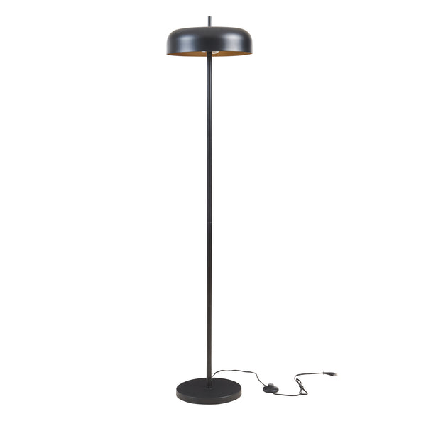 Stojací lampa Barton 2-plamenná kov 159 cm černá [lux.pro]