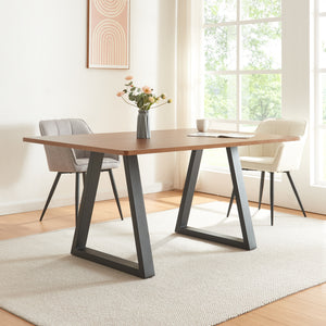 Stolní rám sada 2 ks Lyngby 72x55/70cm černý [en.casa]