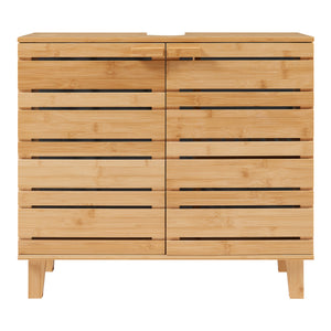 Skříňka pod umyvadlo Epind 60x66x30 cm bambus přírodní [en.casa]