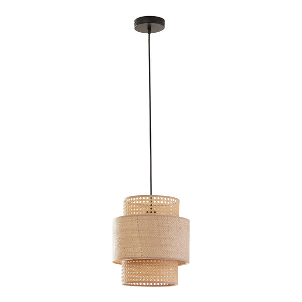 Závěsná lampa Biggar vzhled ratanu/pletený vzor [lux.pro]