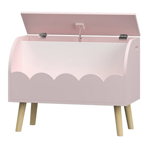 Box na hračky Vestnes 60x30x44 cm Cotton Candy/Bílá [en.casa]