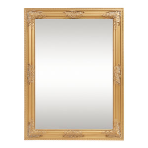 Nástěnné zrcadlo Punkalaidun v barokním stylu 80x60 cm zlaté barvy [en.casa]