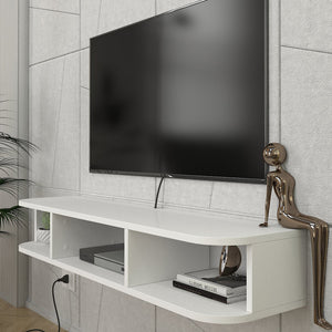 TV závěsný lowboard Oundsvas 120x30x19 cm bílý [en.casa]