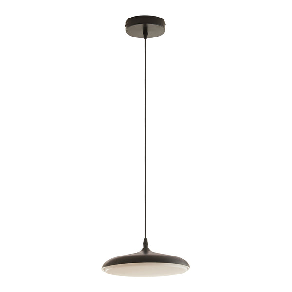 Závěsné svítidlo Oupilu s integrovanými LED kov 120x25x25 cm černá/bílá [lux.pro]