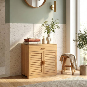 Botník Aarela 67x66x34 cm bambus [en.casa]