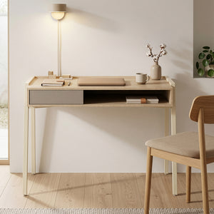 Psací stůl Boderas 107x55x78 cm Béžová/Travertin [en.casa]