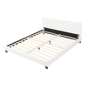 Corium® Moderní manželská postel "Barcelona" HTB-1003 - bílá - 180 x 200 cm