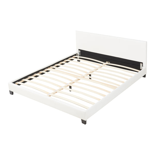 Corium® Moderní manželská postel "Barcelona" HTB-1002 - bílá - 160 x 200 cm