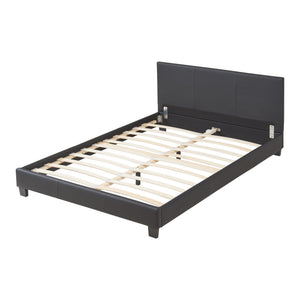 Corium® Moderní manželská postel "Barcelona" HTB-1005 - černá - 140 x 200 cm