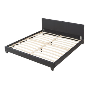 Corium® Moderní manželská postel "Barcelona" HTB-1007 - čierna - 180 x 200 cm