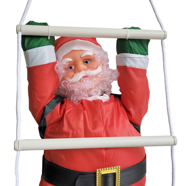 [en.casa]® Santa Claus na žebříku RS33028