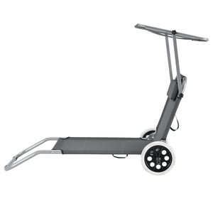 [casa.pro] Zahradní lehátko HTCB-1308 antracitově šedé