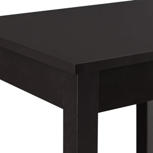 Odkládací stolek Thun 74x38x30 cm MDF kávová barva en.casa
