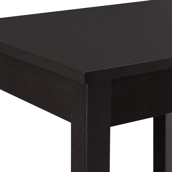 Odkládací stolek Thun 74x38x30 cm MDF kávová barva en.casa
