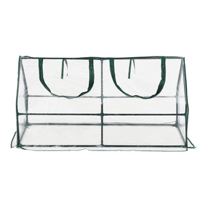 Mini skleník Laubach 120x60x60cm Transparentní PVC fólie [en.casa]