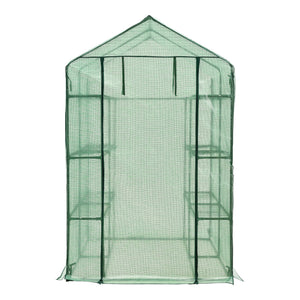 Skleník Vale s policemi 120x170x194cm zelený [en.casa]