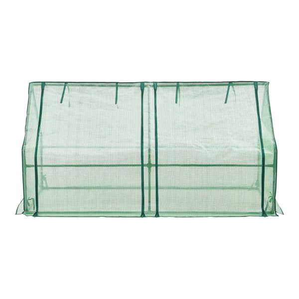 Mini skleník Nissewaard 180x90x90cm zelená síť [en.casa]