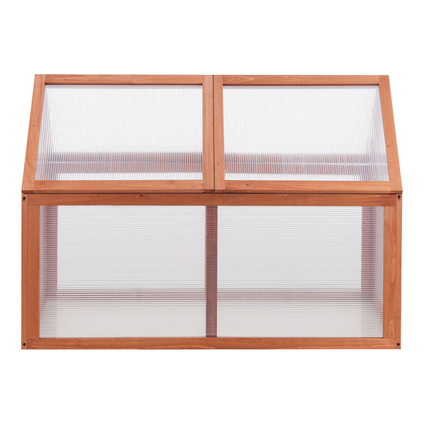 Skleník Duiven 100 x 55 cm borovicové dřevo [casa.pro]