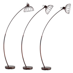 Stojací lampa Portsmouth rezavě hnědá [lux.pro]