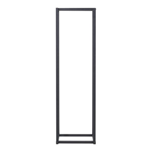 Regál na palivové dřevo Tibro ocel 35x35x120 cm černý [en.casa]