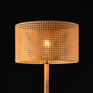 Stojací lampa Rochdale E27 žluto-hnědá [lux.pro]