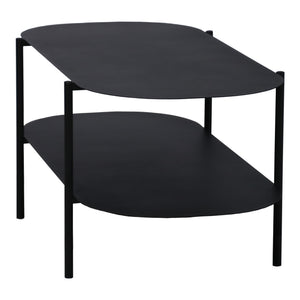 Konferenční stolek Enebakk 112x62x40,5 cm Černý, matný [en.casa]