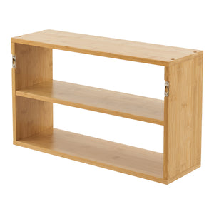Nástěnná police Gol 50x15x30 cm bambus [en.casa]