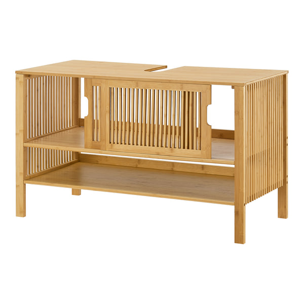 Skříňka pod umyvadlo Hvaler 60x100x45cm bambus [en.casa]