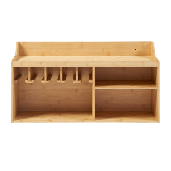 Organizér na nářadí Gjemnes 86x25x45 cm bambus [en.casa]