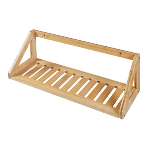 Nástěnná police Gjerdrum sada 2 ks 43x15x15cm bambus [en.casa]