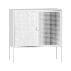 Sideboard Castelli 82,5 x 80 x 40 cm Bílá Ocel [en.casa]