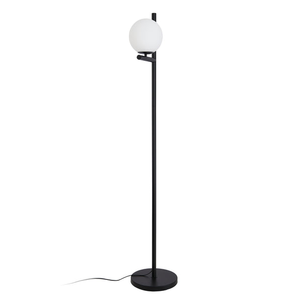 Stojací lampa Aberdaron Černá / Bílá [lux.pro]