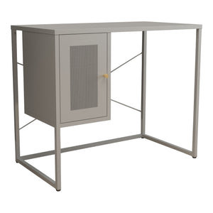 Psací stůl Sund ocel 75x100x50 cm šedý [en.casa]