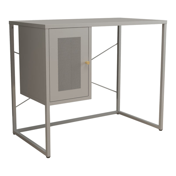 Psací stůl Sund ocel 75x100x50 cm šedý [en.casa]