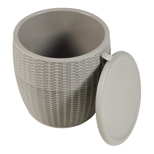 Chladicí box-stolička Avetrana 44xØ40 cm Světle hnědá [casa.pro]
