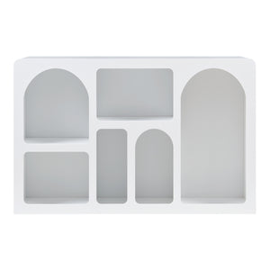Sideboard Vågå s otevřenými přihrádkami 110x30x70 cm Bílá [en.casa]