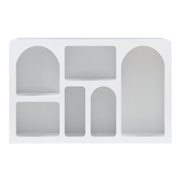 Sideboard Vågå s otevřenými přihrádkami 110x30x70 cm Bílá [en.casa]