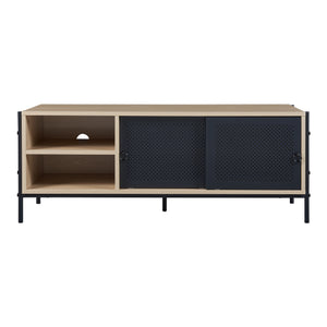 TV skříňka Tysnes 120x40x45 cm dubový dekor/černá [en.casa]