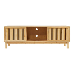 Televizní skříň Ypäjä 150x42x50 cm bambus přírodní [en.casa]